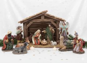 KPL. 12 FIGUR BOŻONARODZENIOWYCH DO 32 CM polyresin