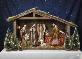KPL. 11 FIGUR BOŻONARODZENIOWYCH DO 40,5 CM polyresin