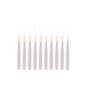 KPL. 10 WISZĄCYCH ŚWIECZEK LED Z RÓŻDŻKĄ 1,5 x 15,5 CM