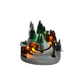 POZYTYWKA BOŻONAR. LED WIOSKA ZIMOWA 21 x 19,4 x 24,5 cm